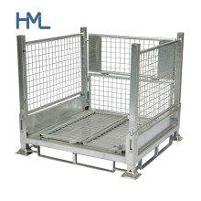Heavy Duty Warehouse Foldable Steel Wire Mesh Pallet Stillage Cage